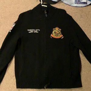 Black Polo zip up sweater